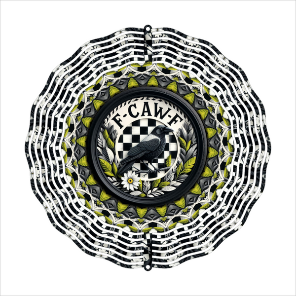 F Caw F - Wind Spinner - Sublimation Transfer