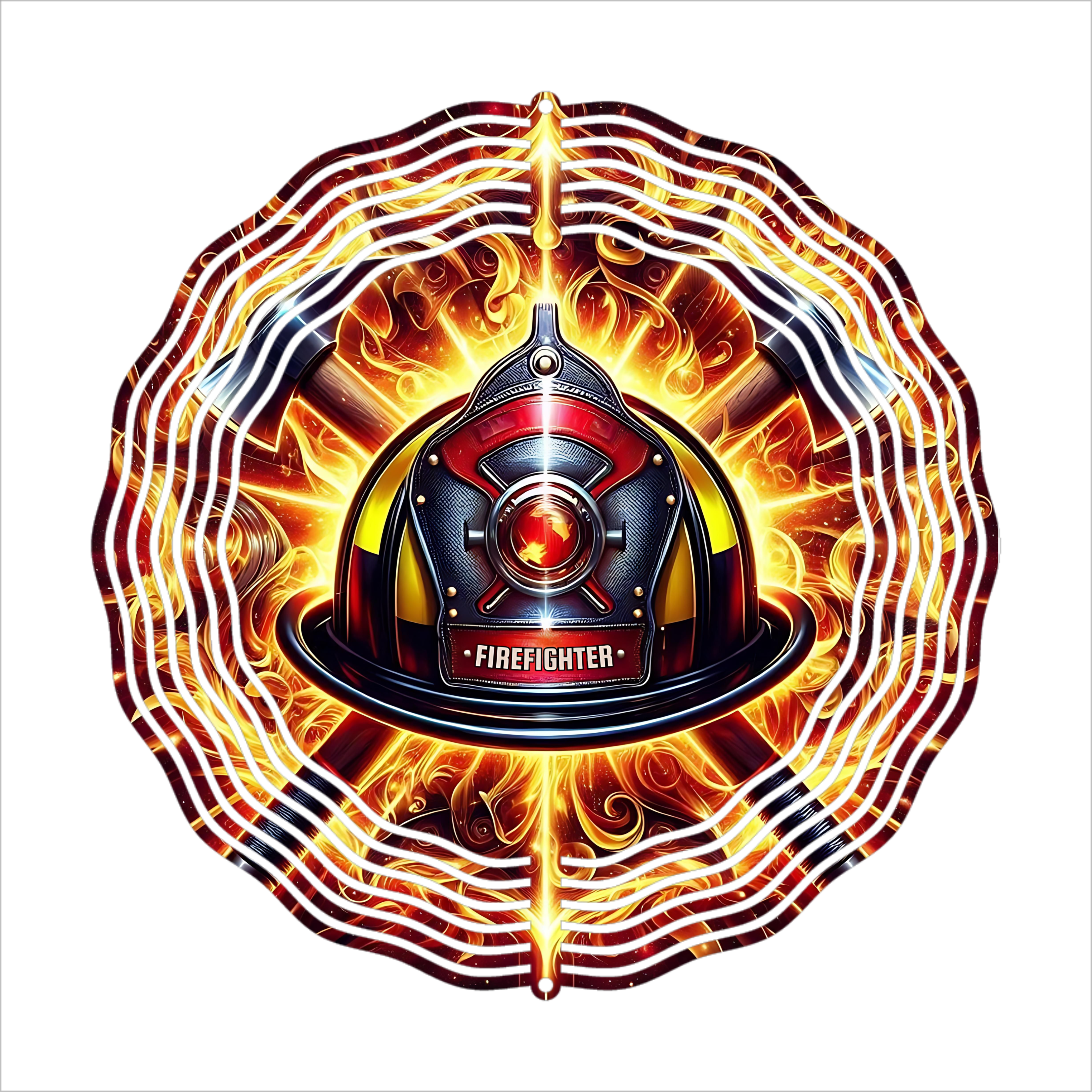 Firefighter - Wind Spinner - Sublimation Transfer