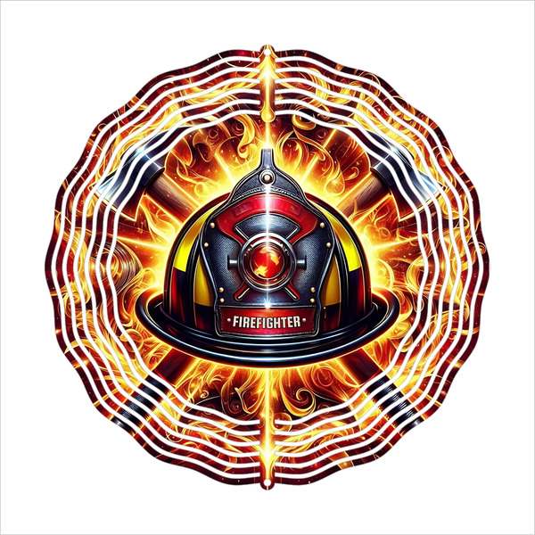 Firefighter - Wind Spinner - Sublimation Transfer