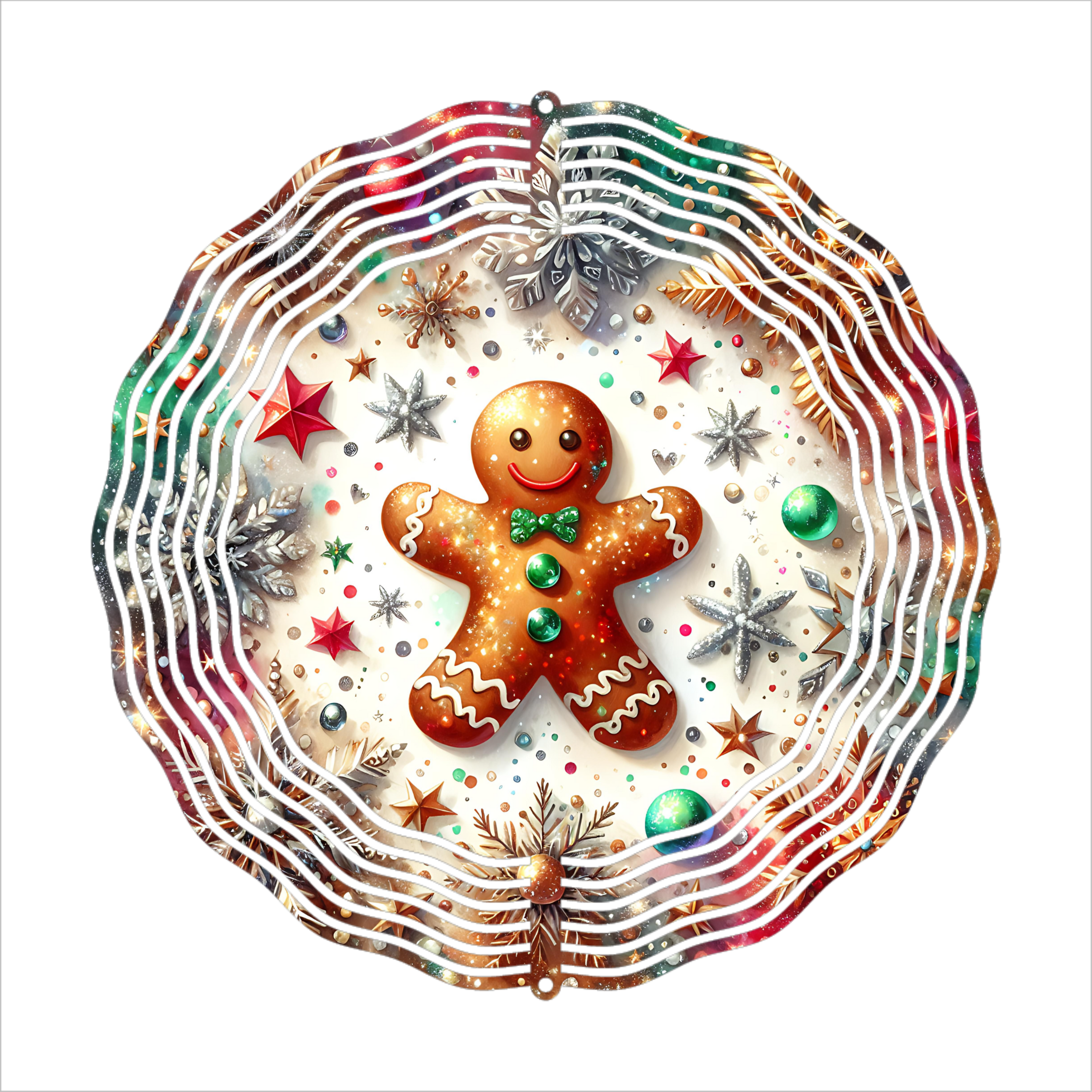 Gingerbread - Wind Spinner - Sublimation Transfer