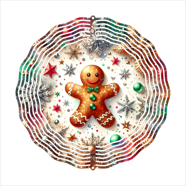 Gingerbread - Wind Spinner - Sublimation Transfer