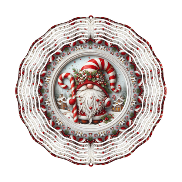Christmas Gnome - Wind Spinner - Sublimation Transfer