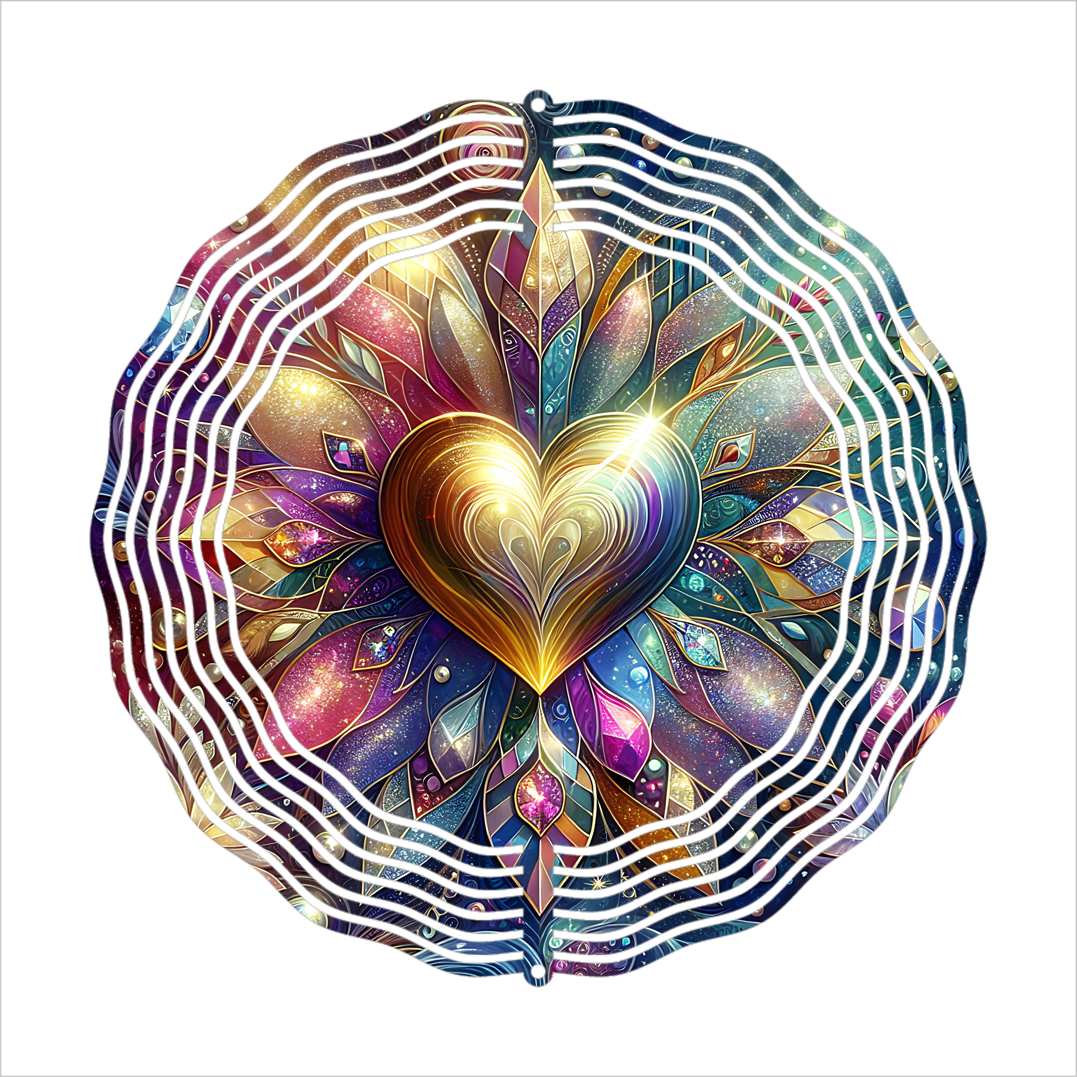 Heart Of Gold - Wind Spinner - Sublimation Transfer