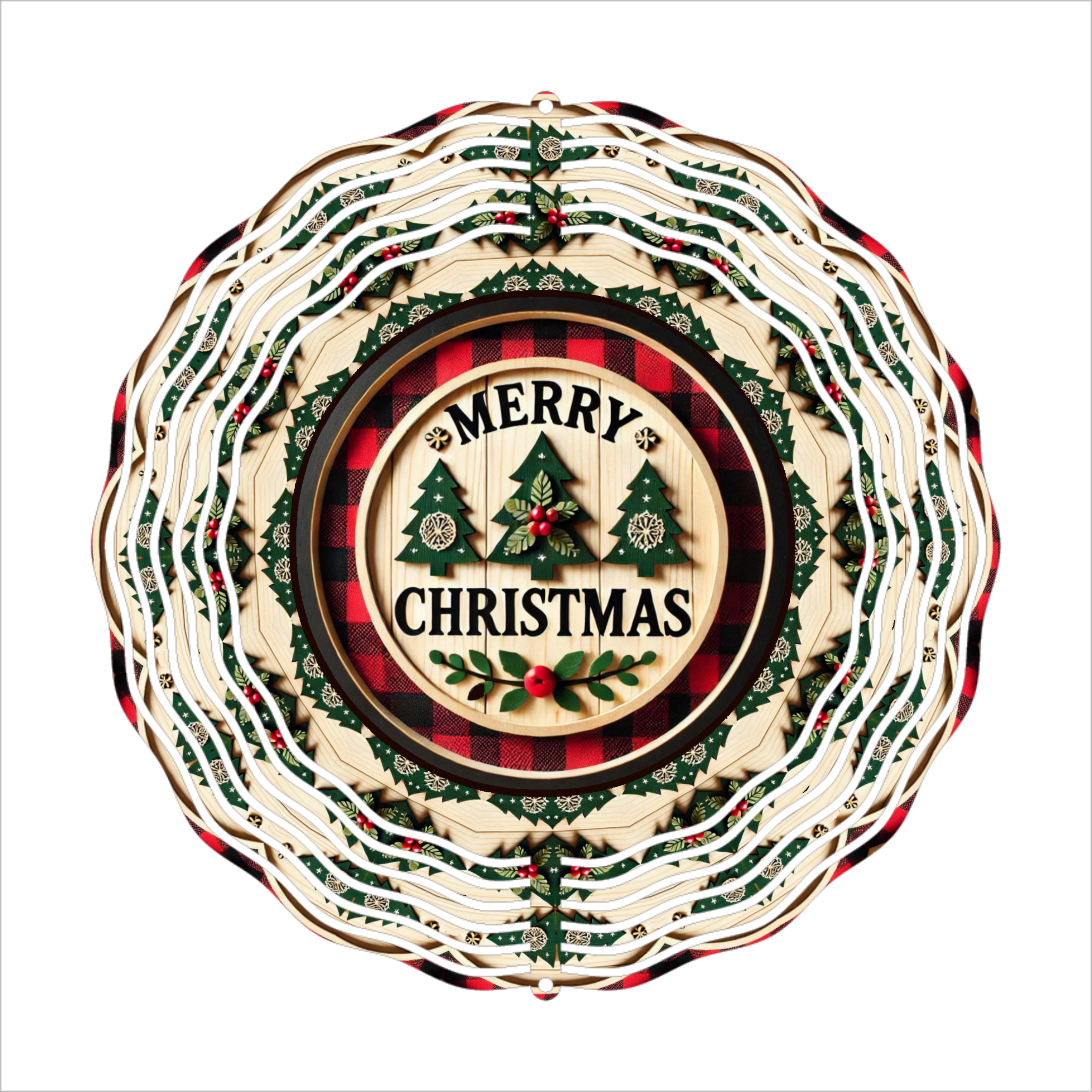 Merry Christmas - Wind Spinner - Sublimation Transfer