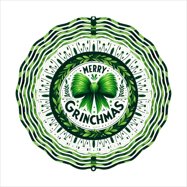 Merry Grinchmas - Wind Spinner - Sublimation Transfer