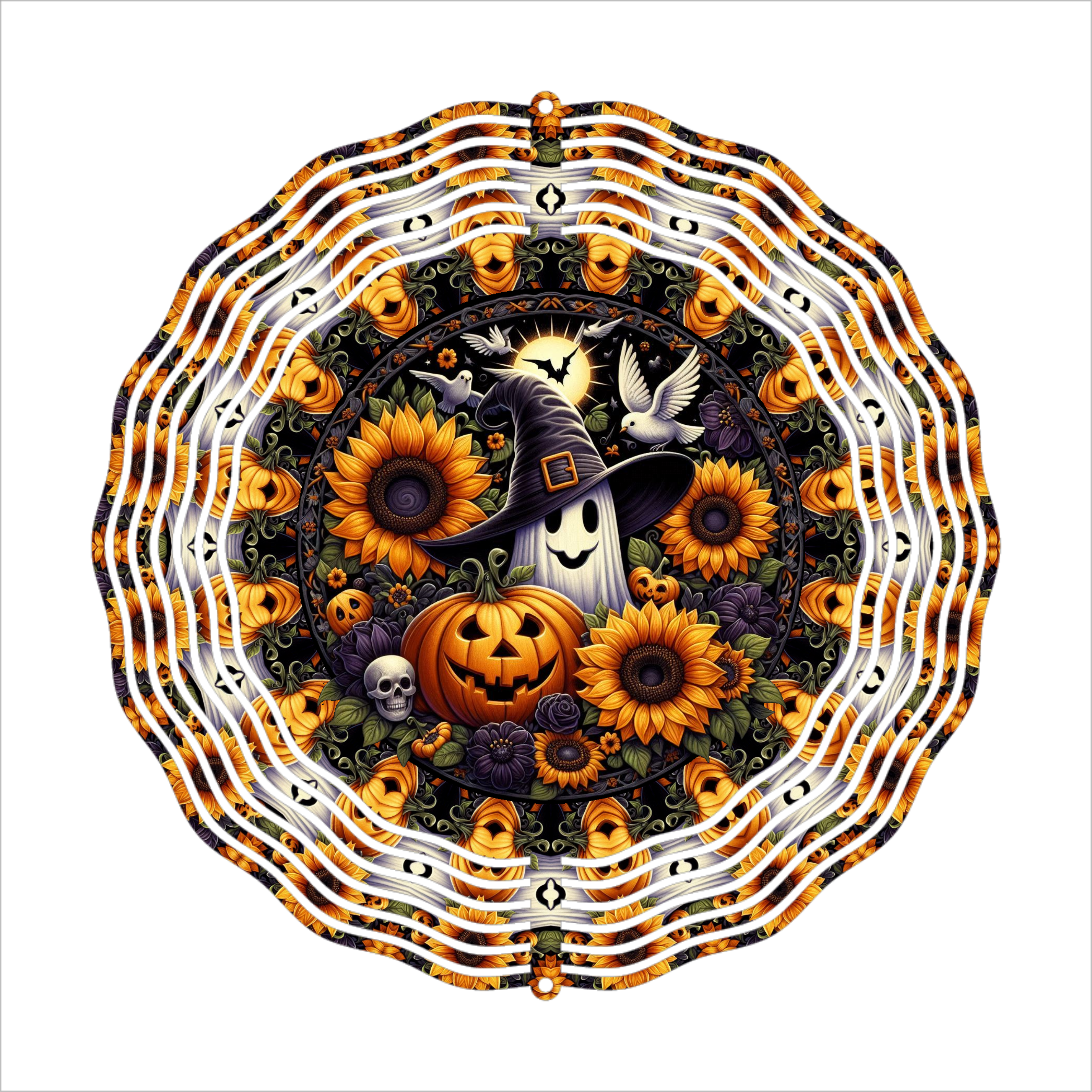 Friendly Ghost - Wind Spinner - Sublimation Transfer