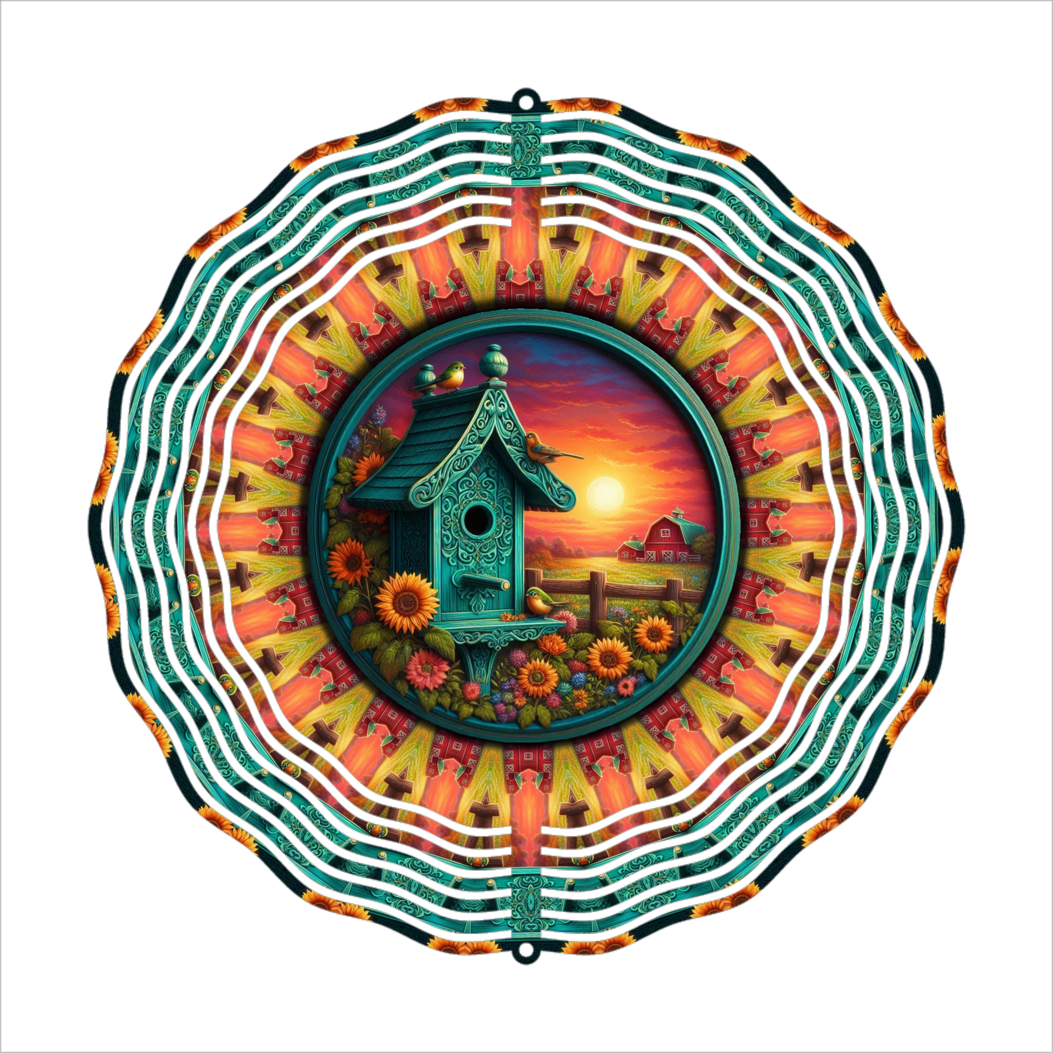 Bird House - Wind Spinner - Sublimation Transfer