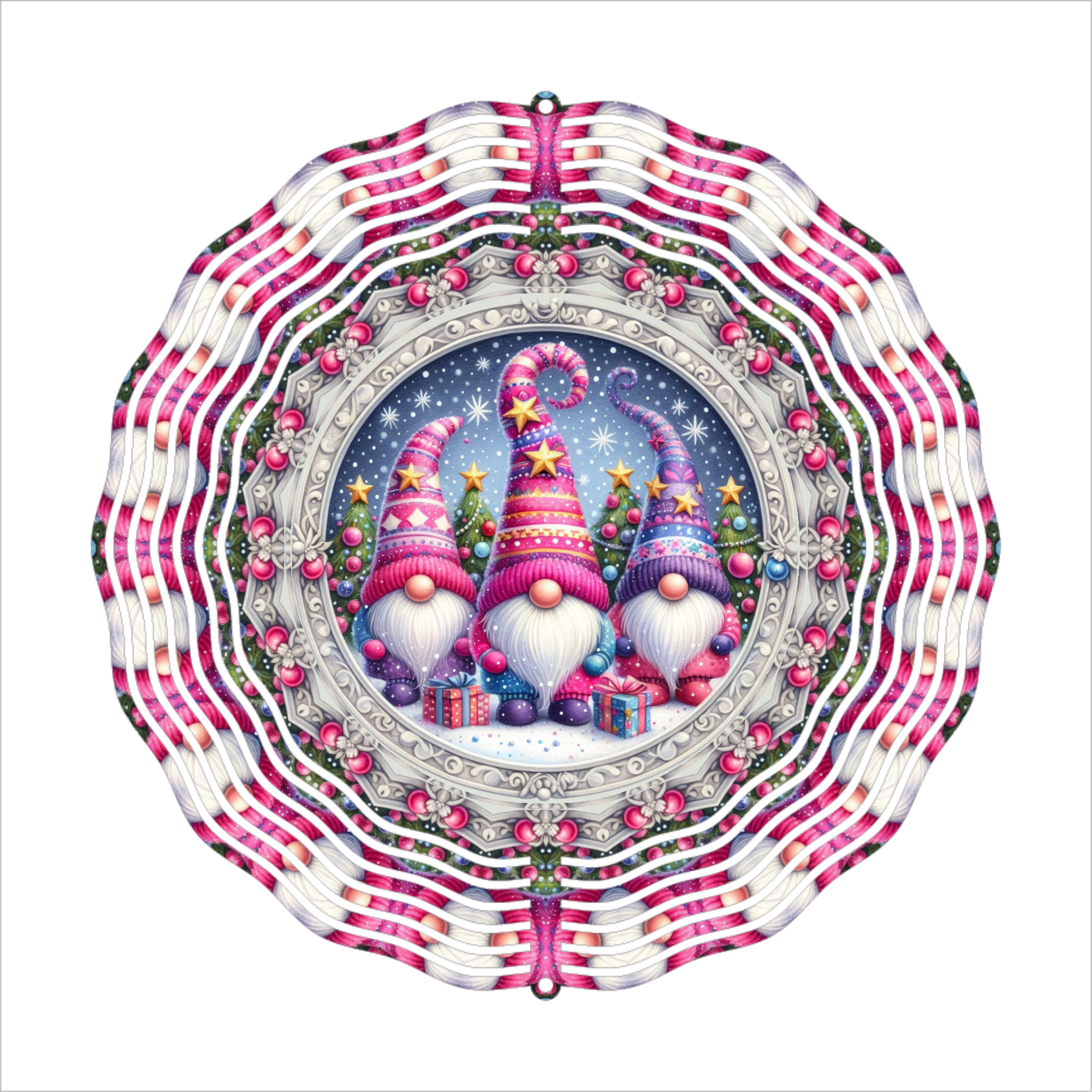 Christmas Gnomes - Wind Spinner - Sublimation Transfer