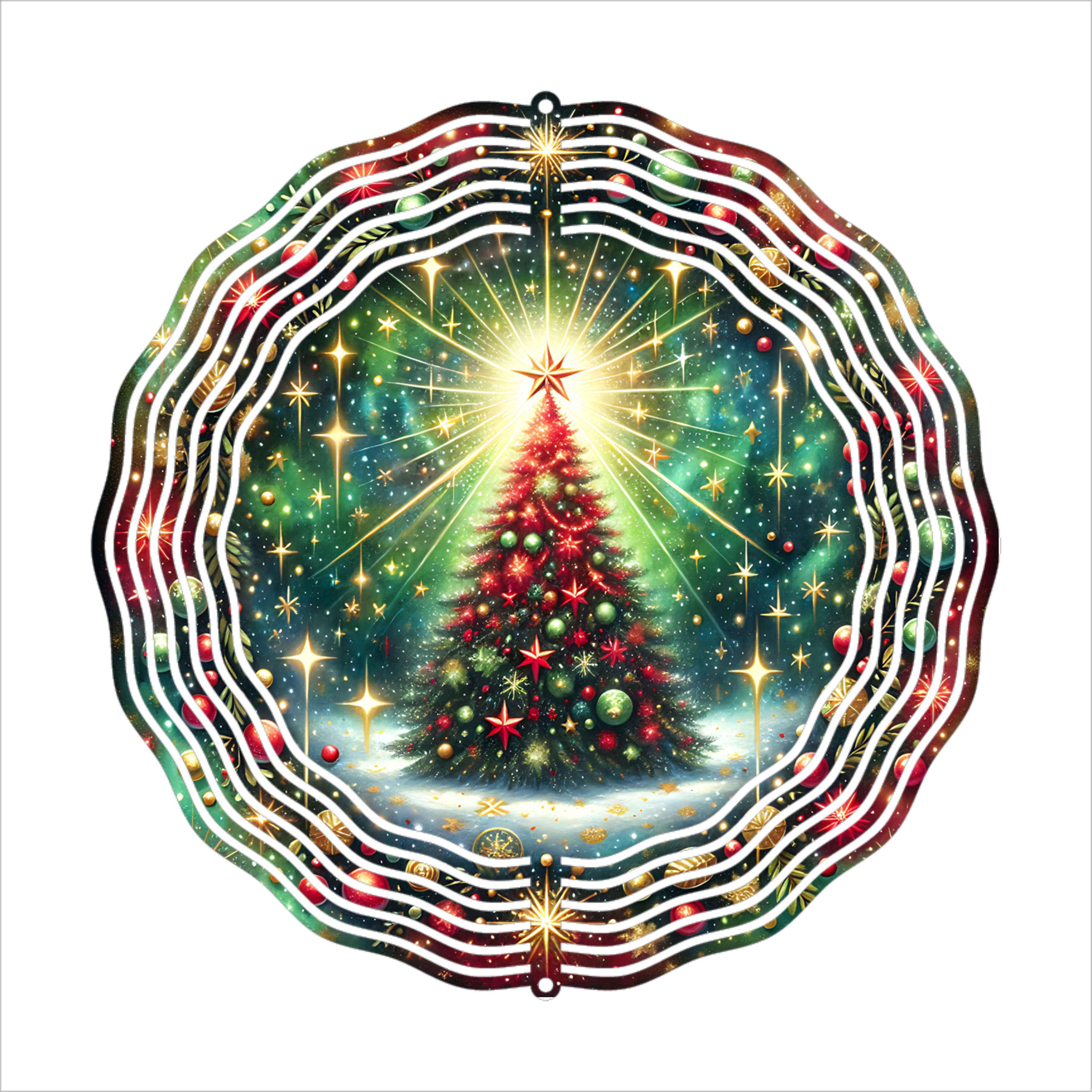 Christmas Tree - Wind Spinner - Sublimation Transfer