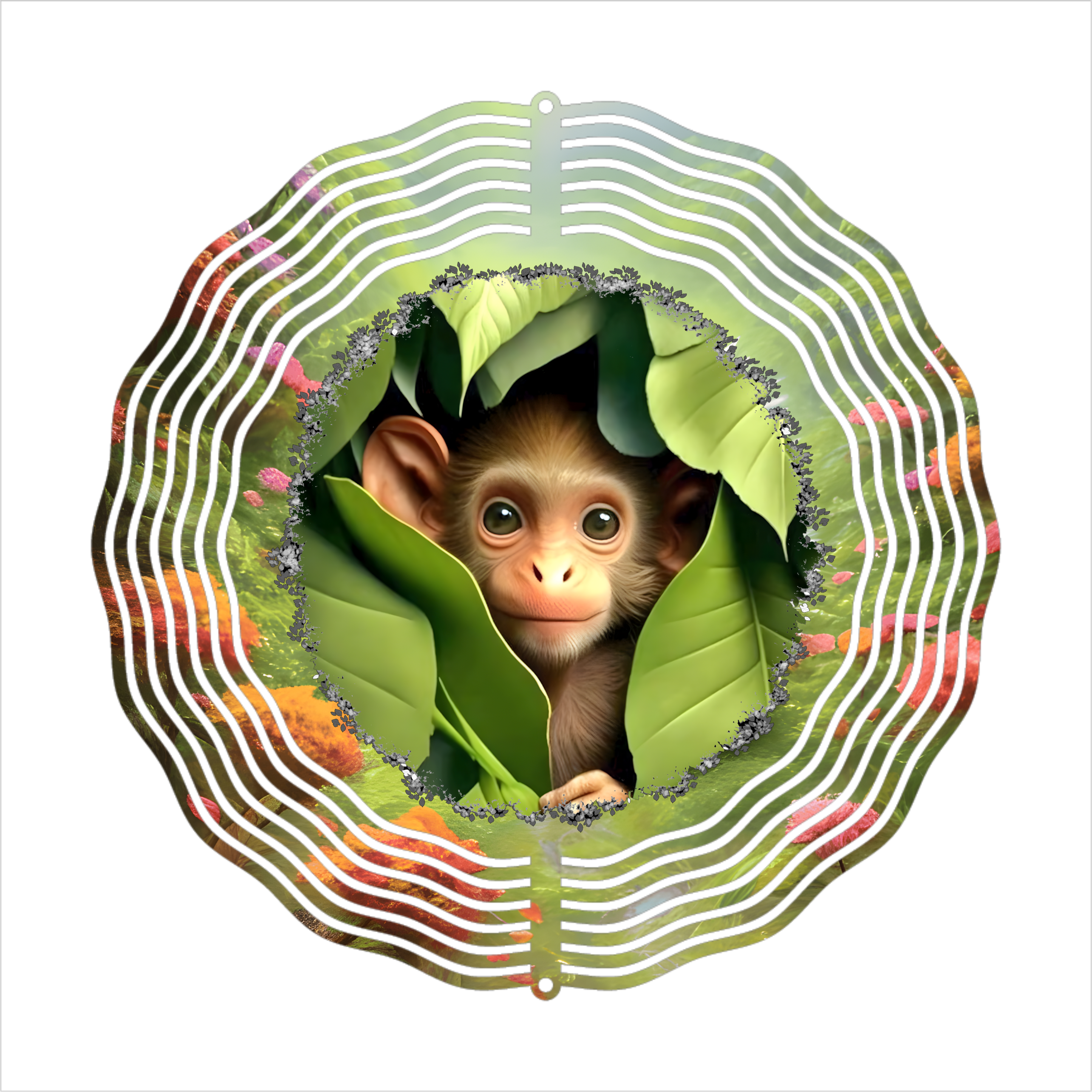 Baby Monkey - Wind Spinner - Sublimation Transfers