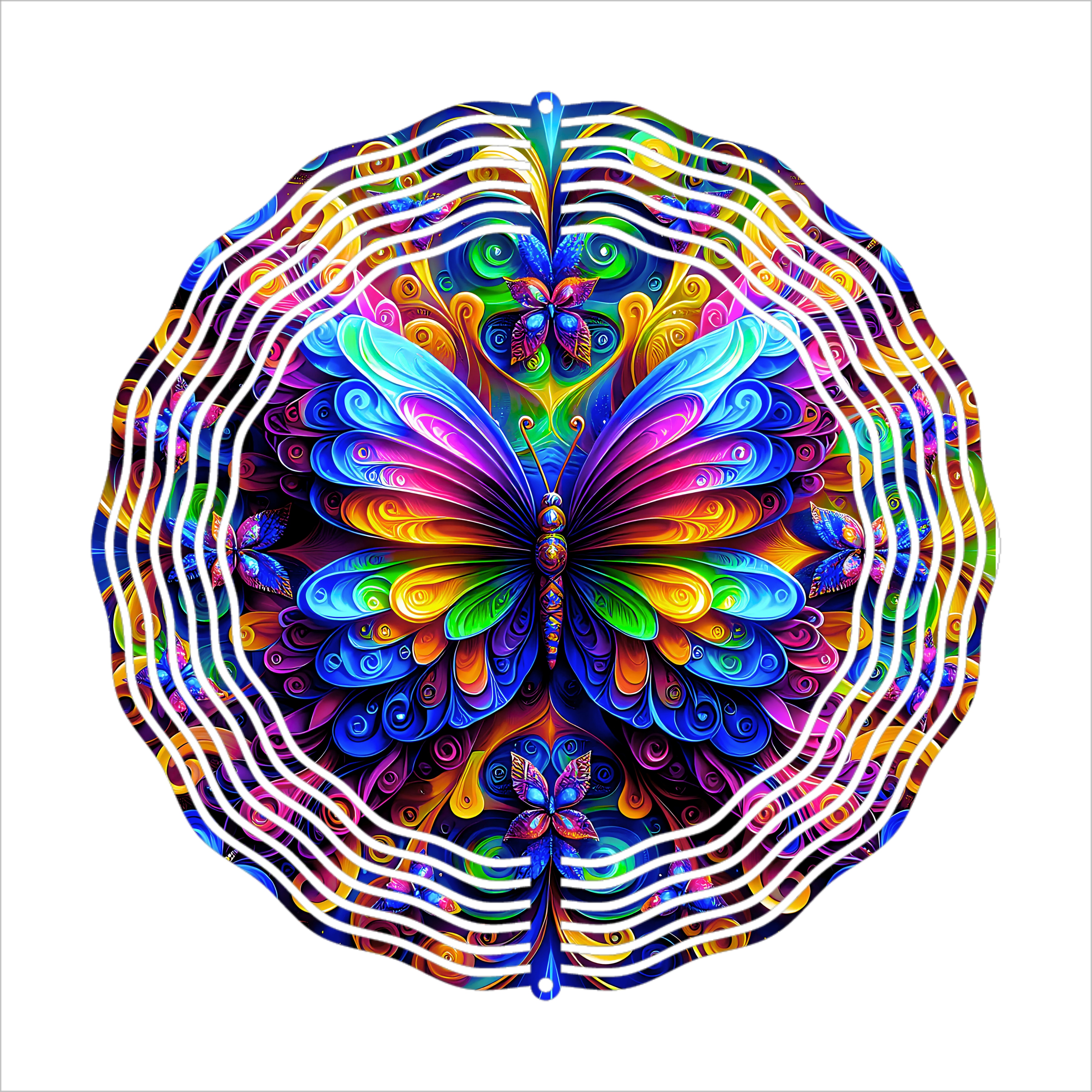 Vibrant Butterfly - Wind Spinner - Sublimation Transfer