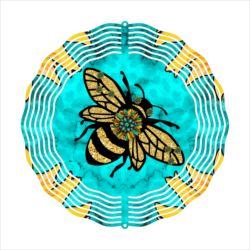 Honeybee - Wind Spinner - Sublimation Transfers