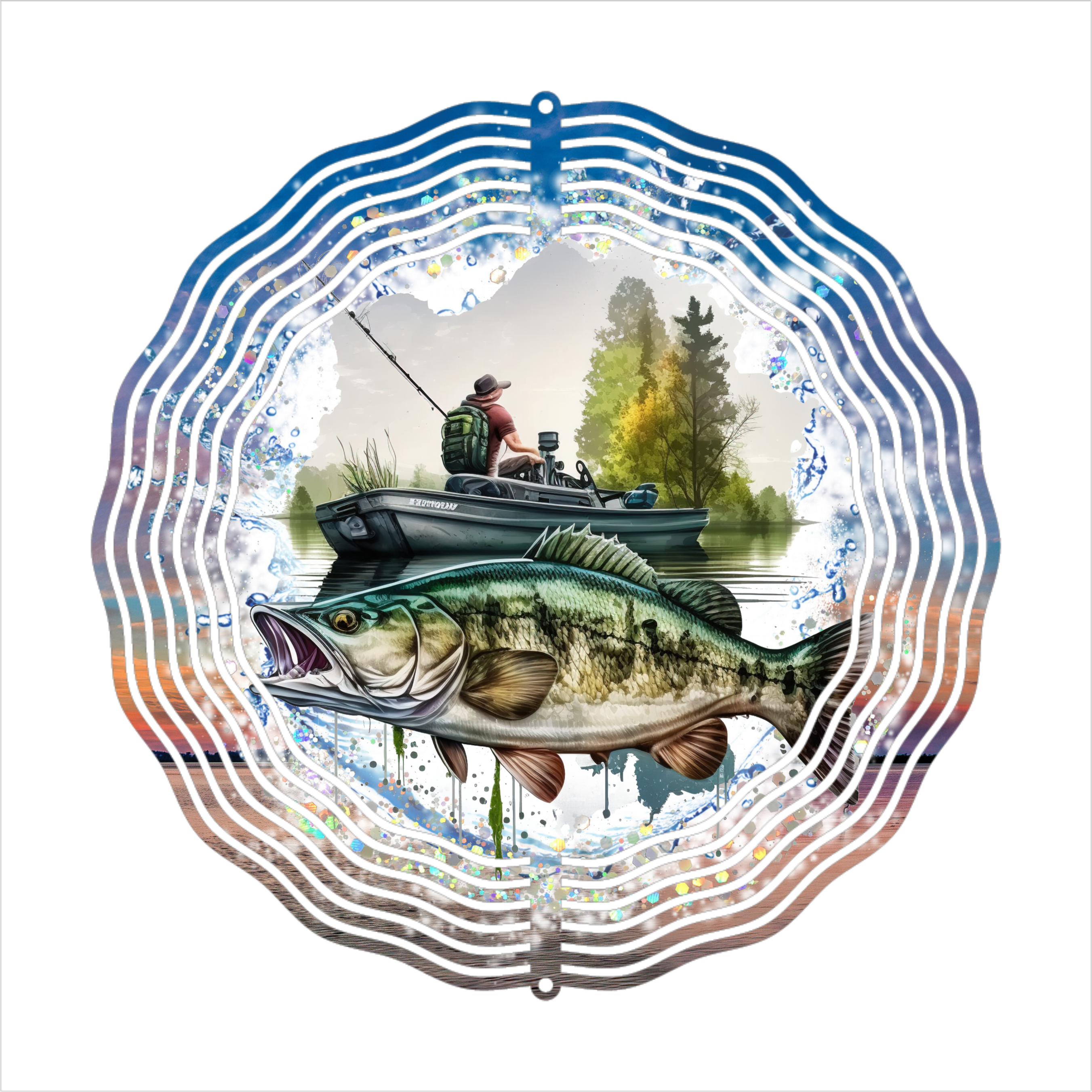 Fishing - Wind Spinner - Sublimation Transfers