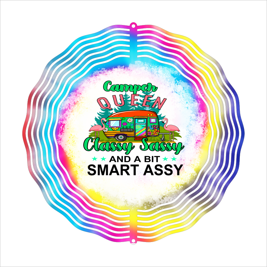 Camping Queen - Wind Spinner - Sublimation Transfers