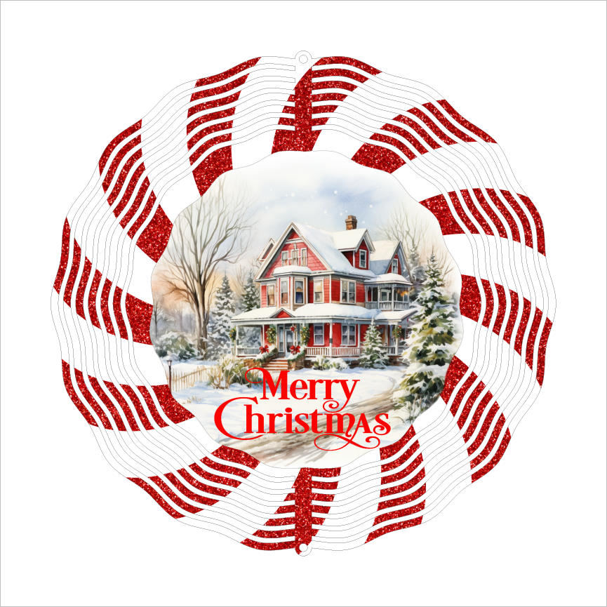 Candy Cane - Wind Spinner - Sublimation Transfers