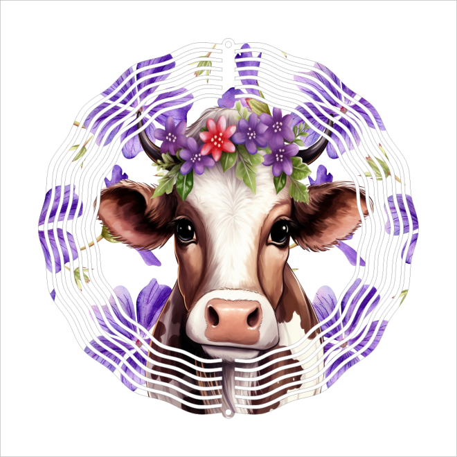 Country Cow - Wind Spinner - Sublimation Transfers