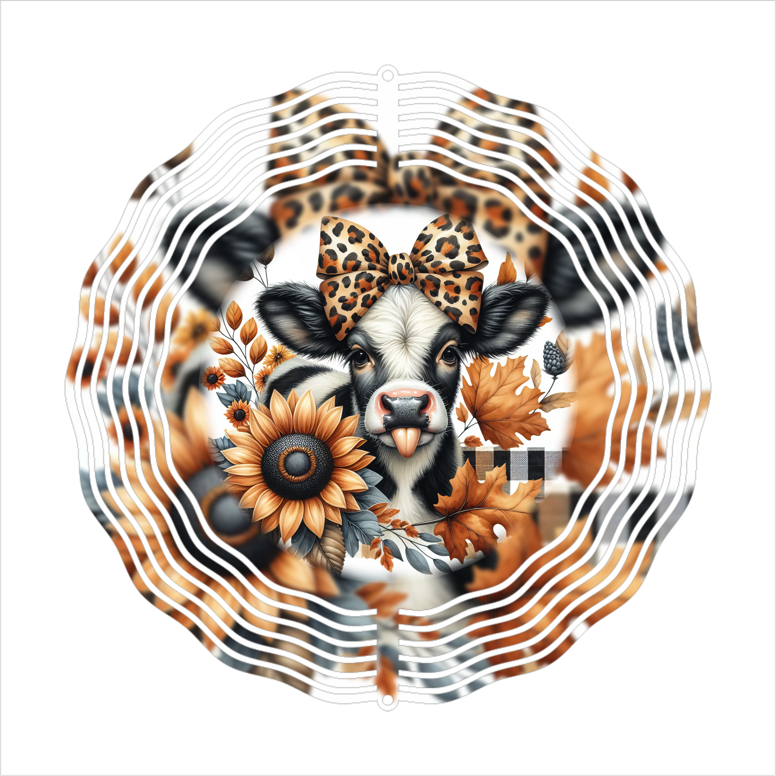 Country Cow - Wind Spinner - Sublimation Transfers