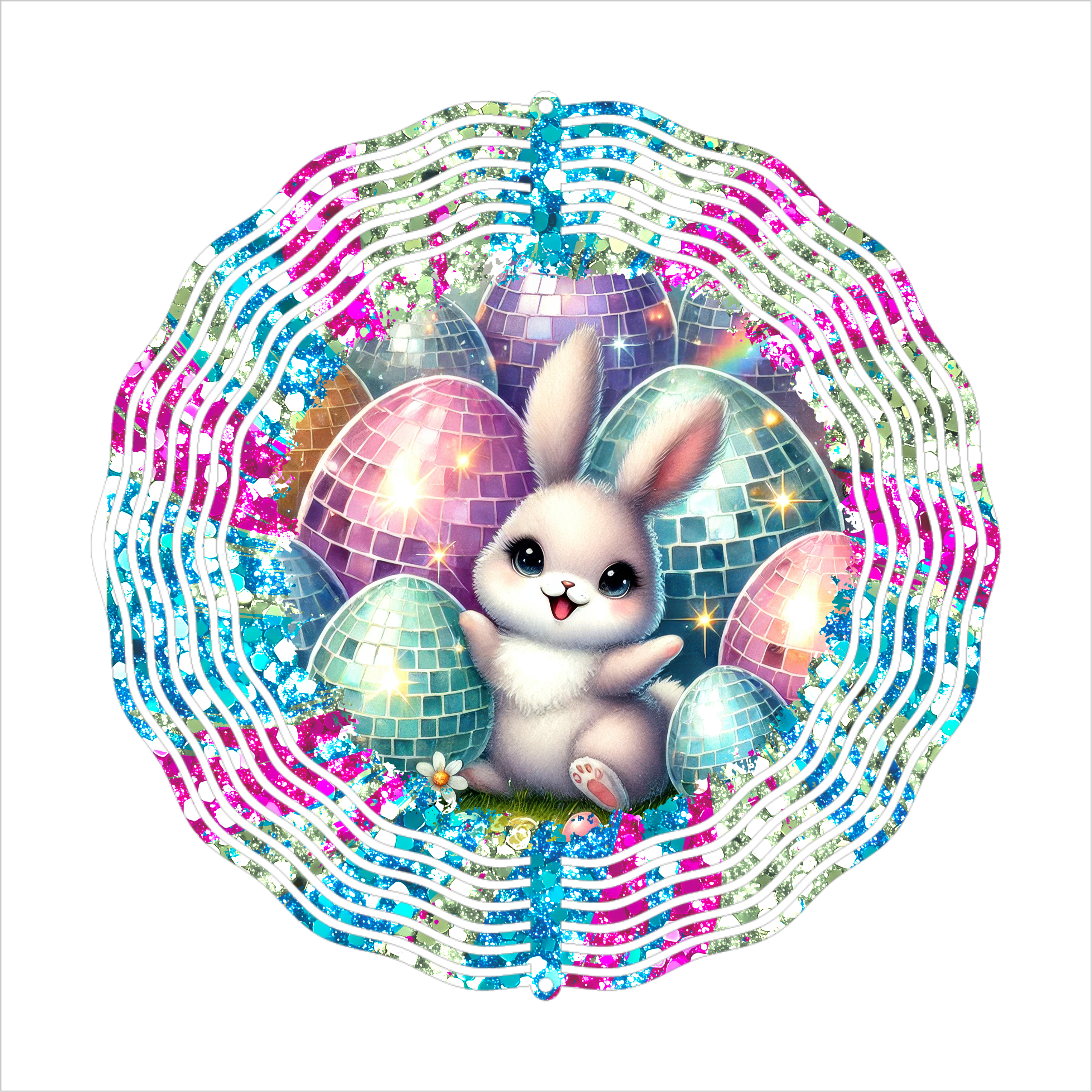 Easter Bunny - Wind Spinner - Sublimation Transfers