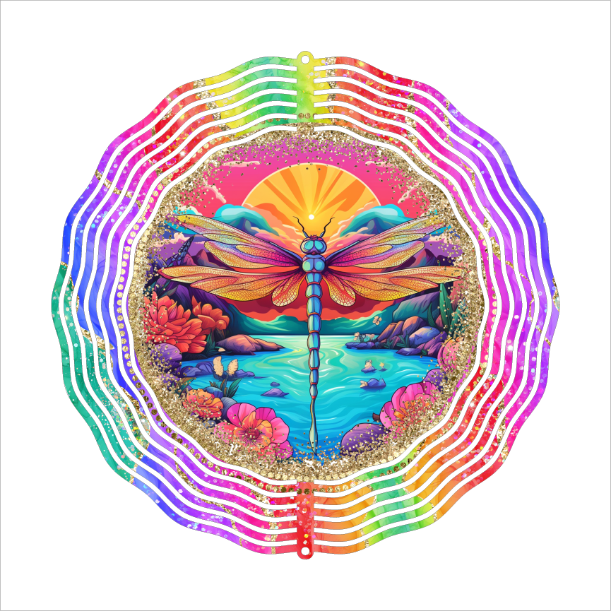 Dragonfly - Wind Spinner - Sublimation Transfers