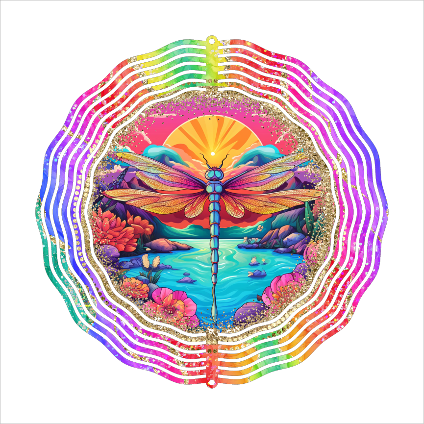 Dragonfly - Wind Spinner - Sublimation Transfers