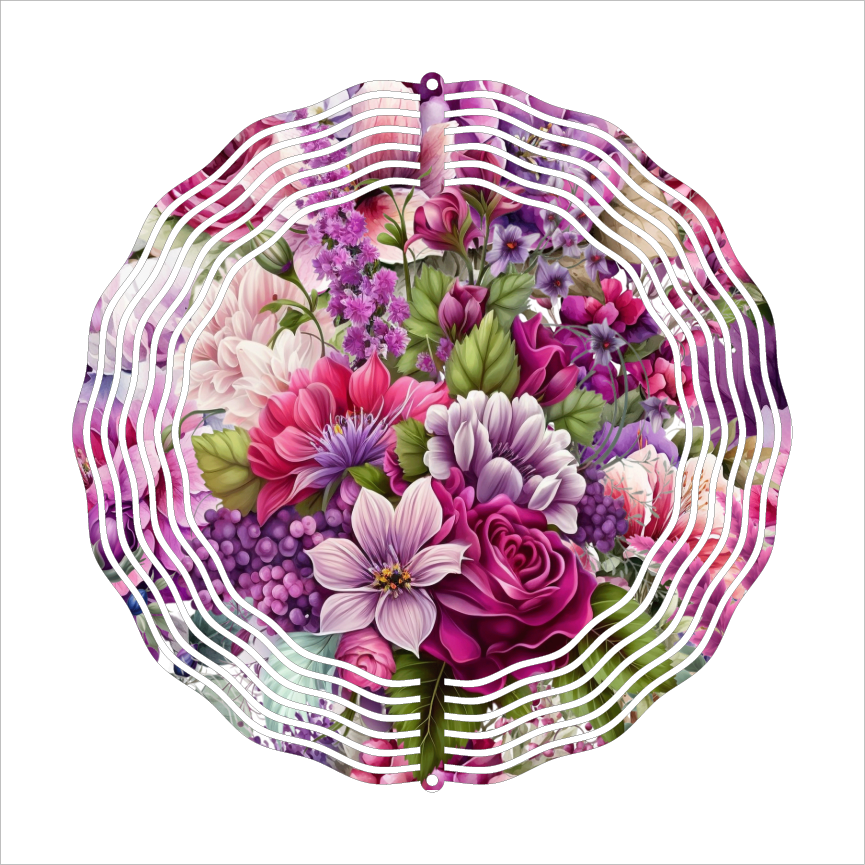 Floral - Wind Spinner - Sublimation Transfers