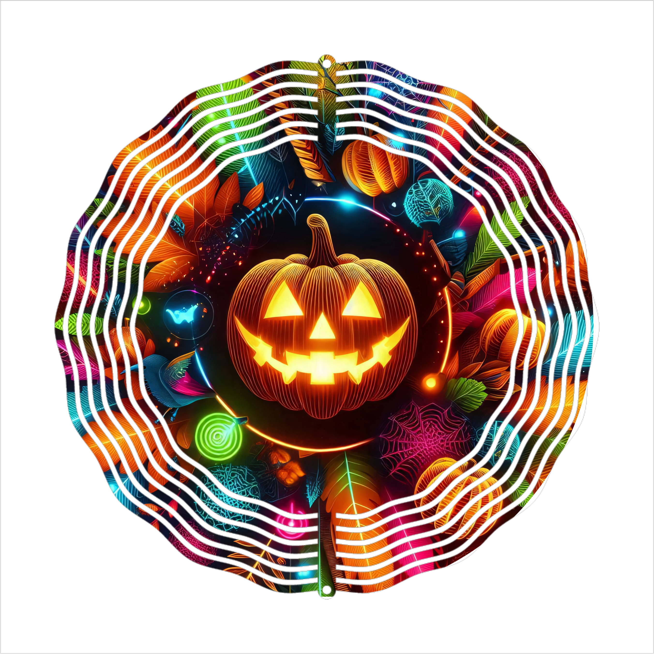 Spooky Jack-o-Lantern - Wind Spinner - Sublimation Transfers