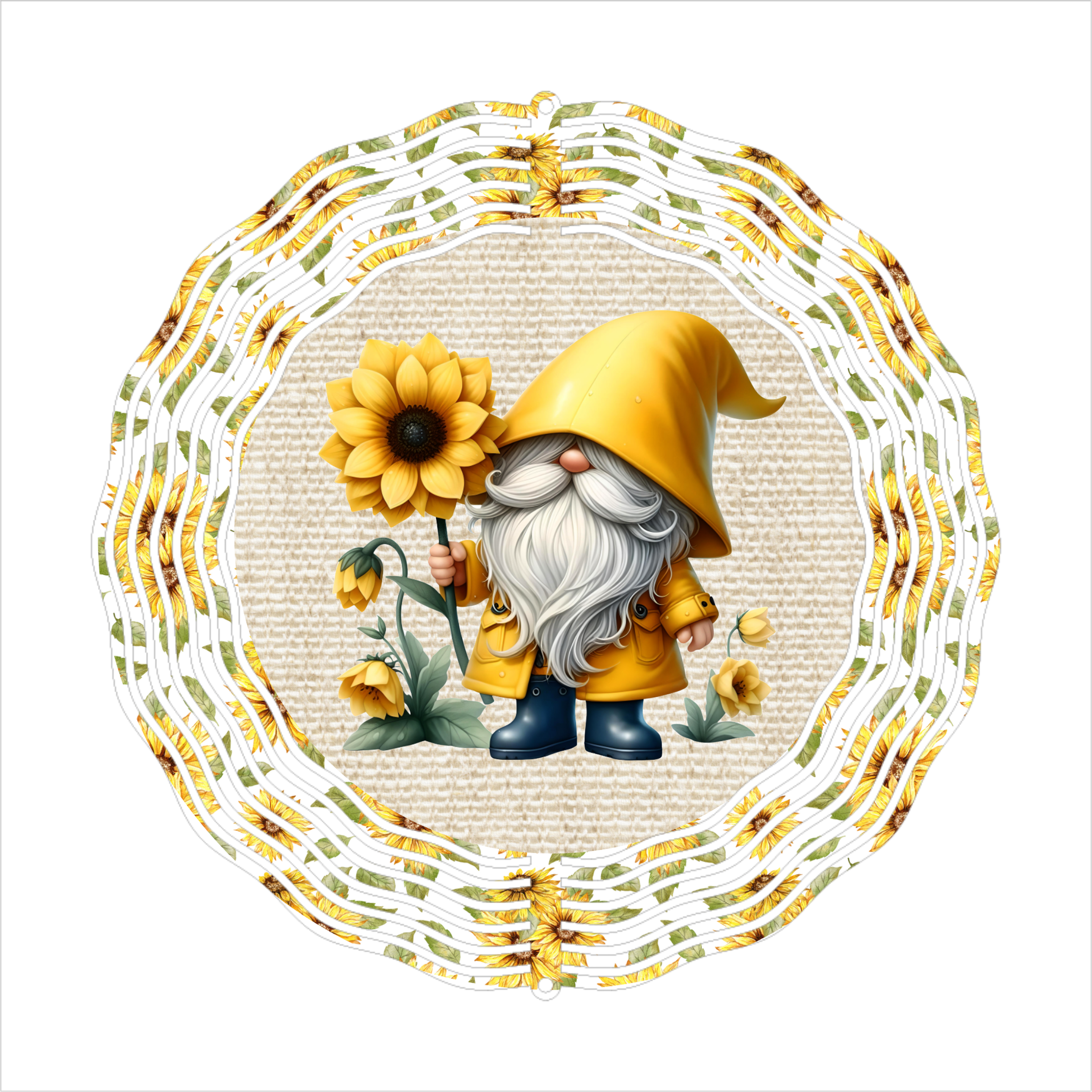 Spring Gnome - Wind Spinner - Sublimation Transfers