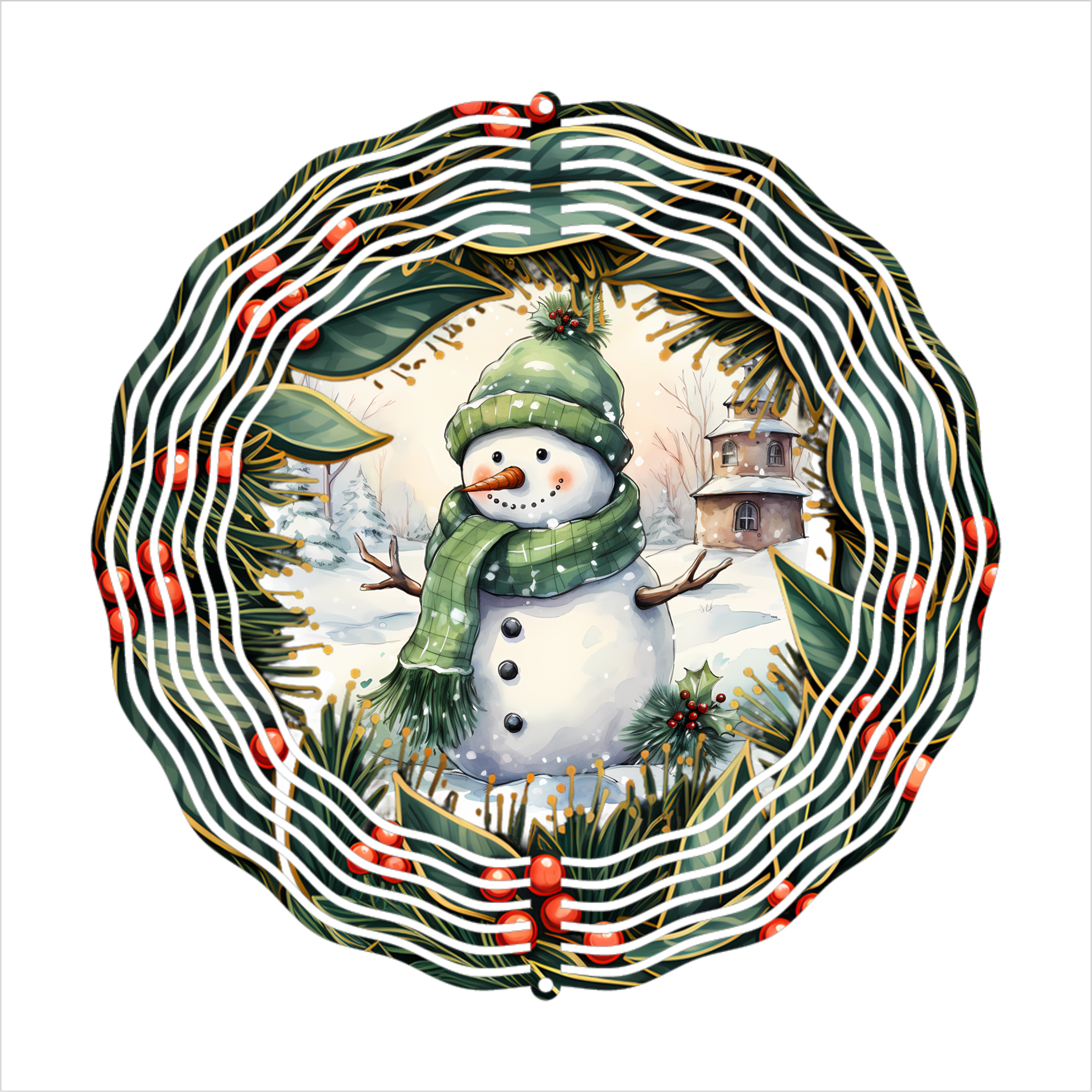 Snowman - Wind Spinner - Sublimation Transfers