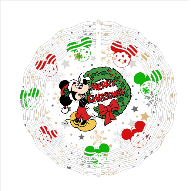Character Christmas - Wind Spinner - Sublimation Transfers