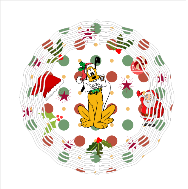 Character Christmas - Wind Spinner - Sublimation Transfers