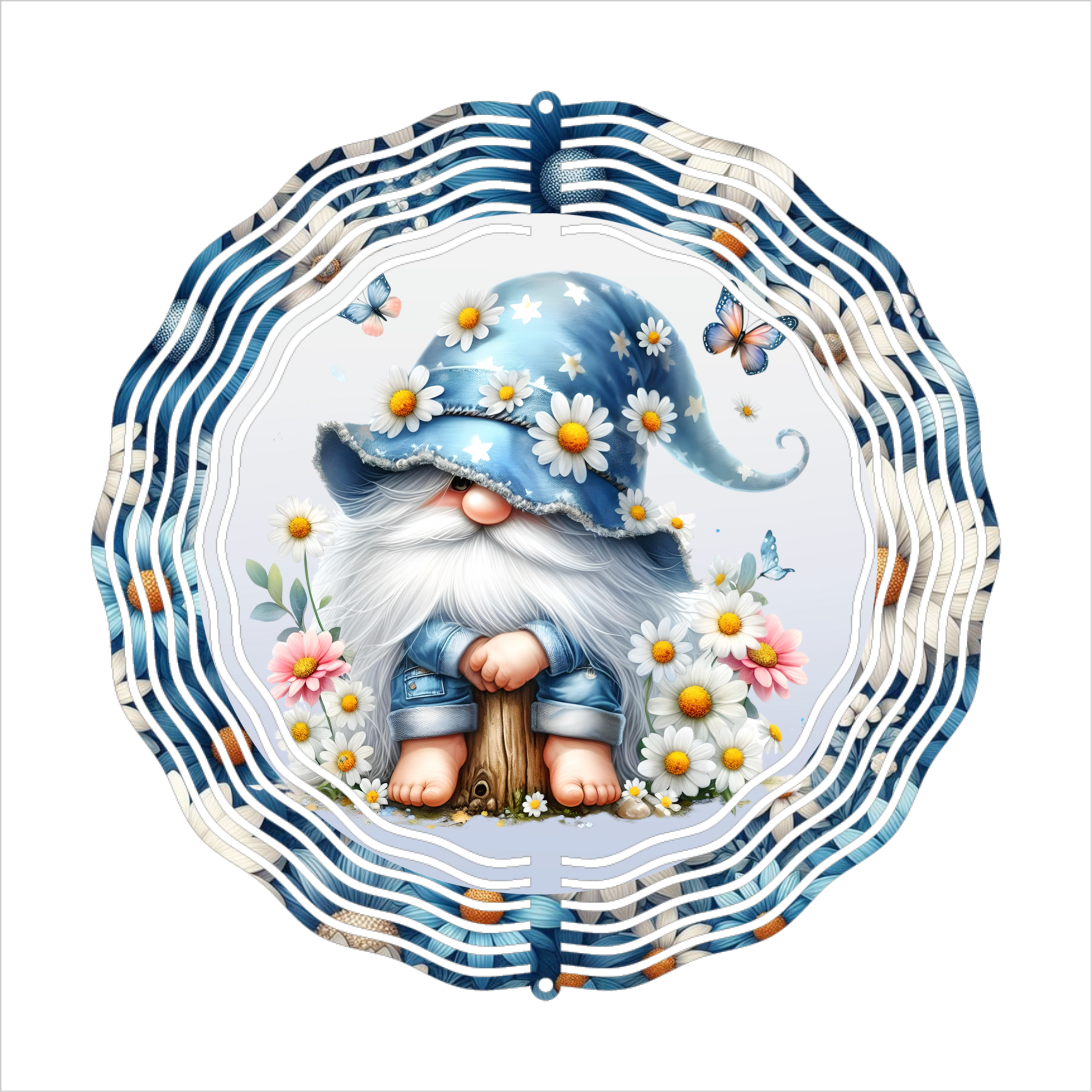 Spring Gnome - Wind Spinner - Sublimation Transfers