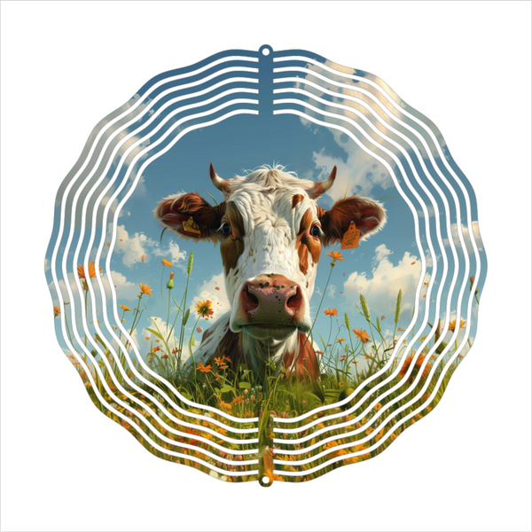 Country Cow - Wind Spinner - Sublimation Transfer