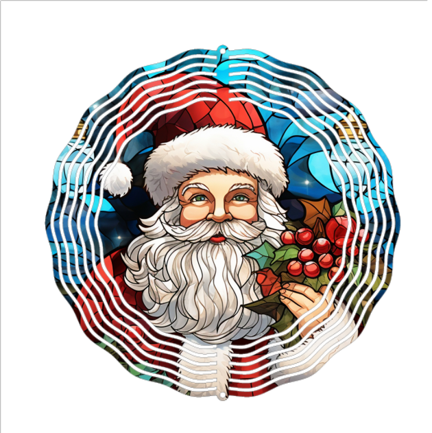 Santa - Wind Spinner - Sublimation Transfers