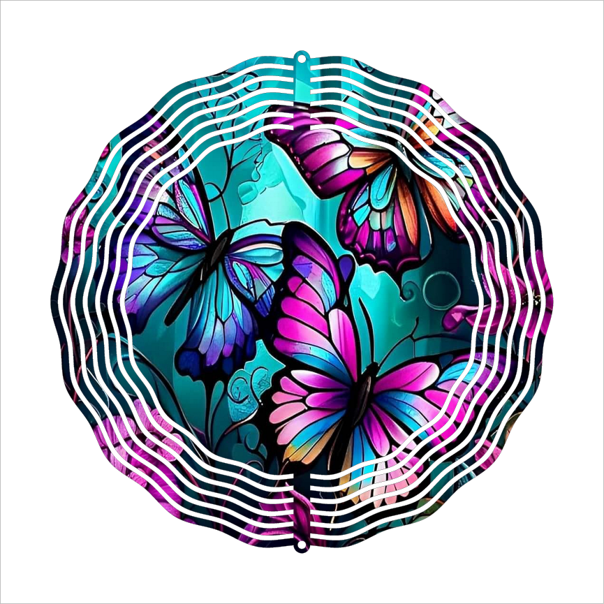 Butterflies - Wind Spinner - Sublimation Transfers