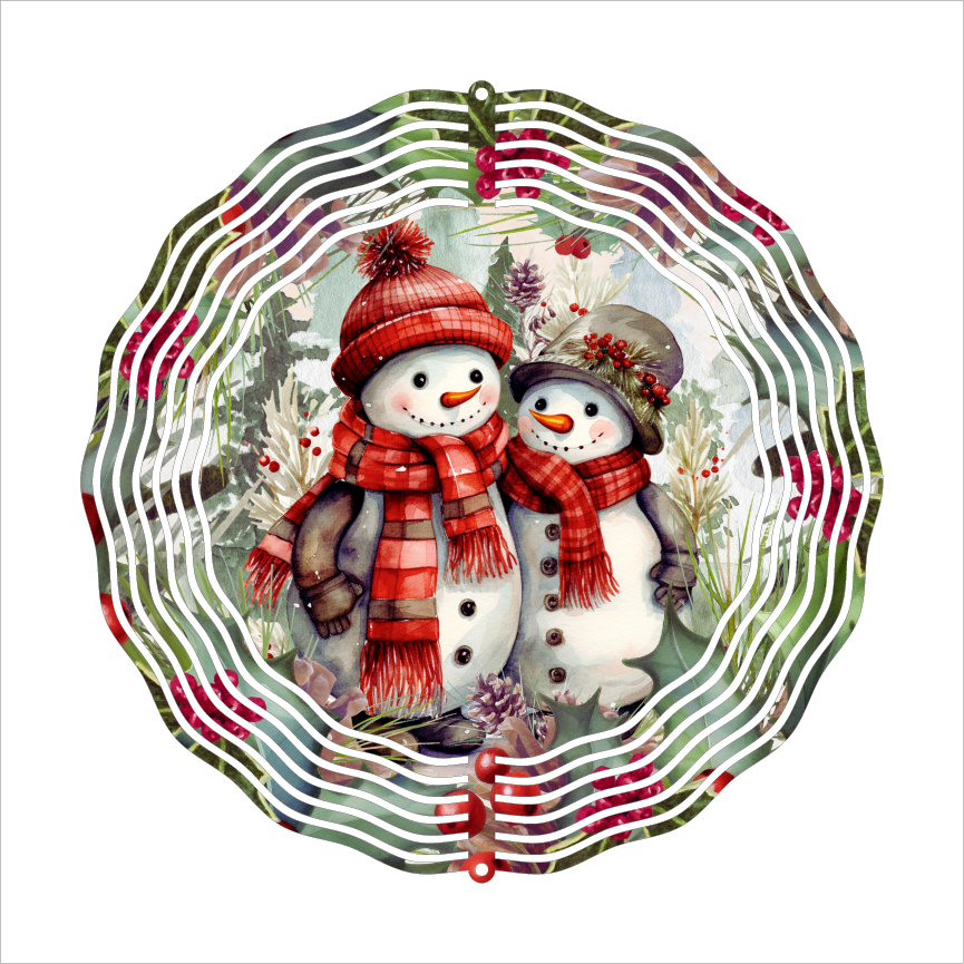 Snowman - Wind Spinner - Sublimation Transfers
