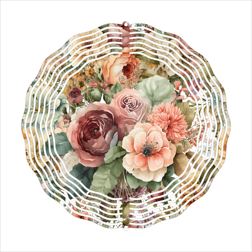 Floral - Wind Spinner - Sublimation Transfers