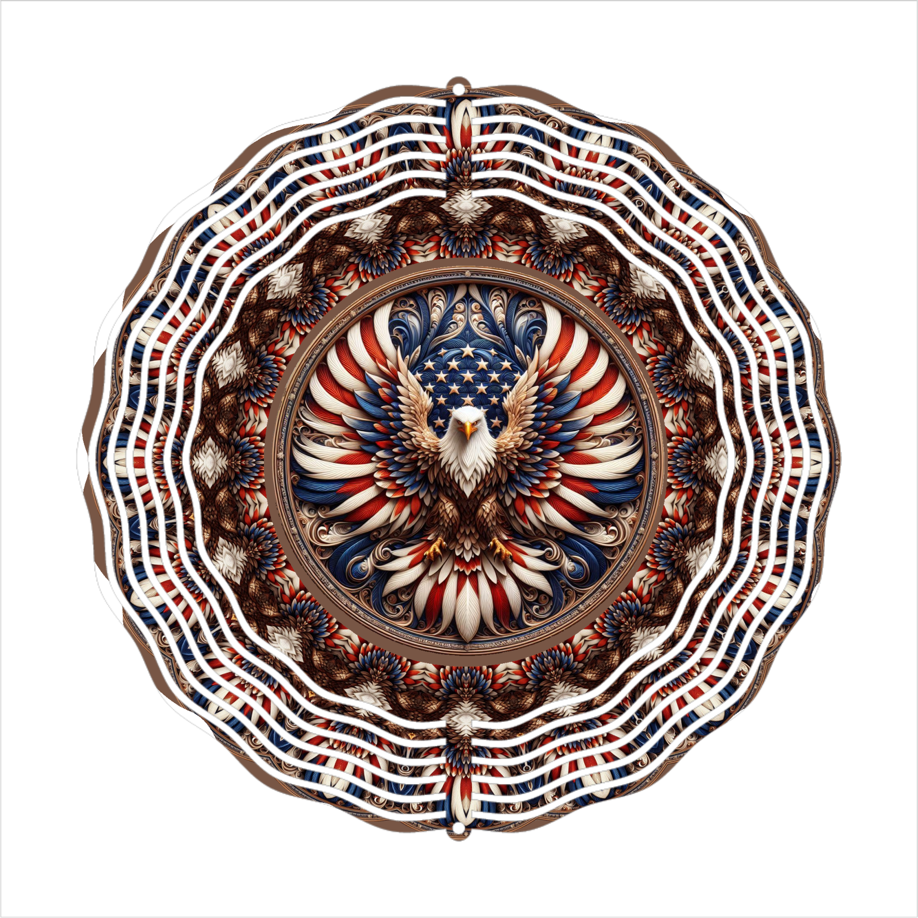 Patriotic American Eagle - Wind Spinner - Sublimation Transfers