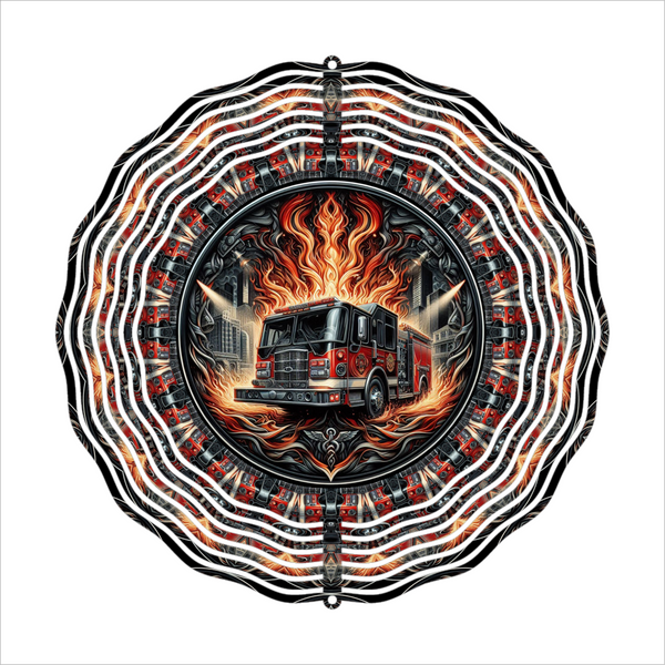 Firetruck - Wind Spinner - Sublimation Transfer