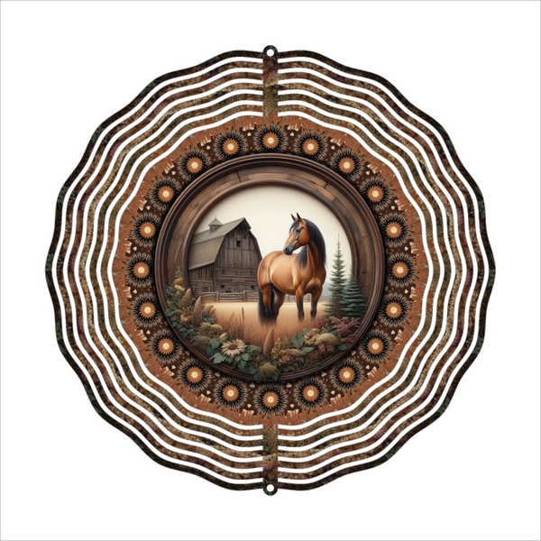 Country Horse - Wind Spinner - Sublimation Transfer
