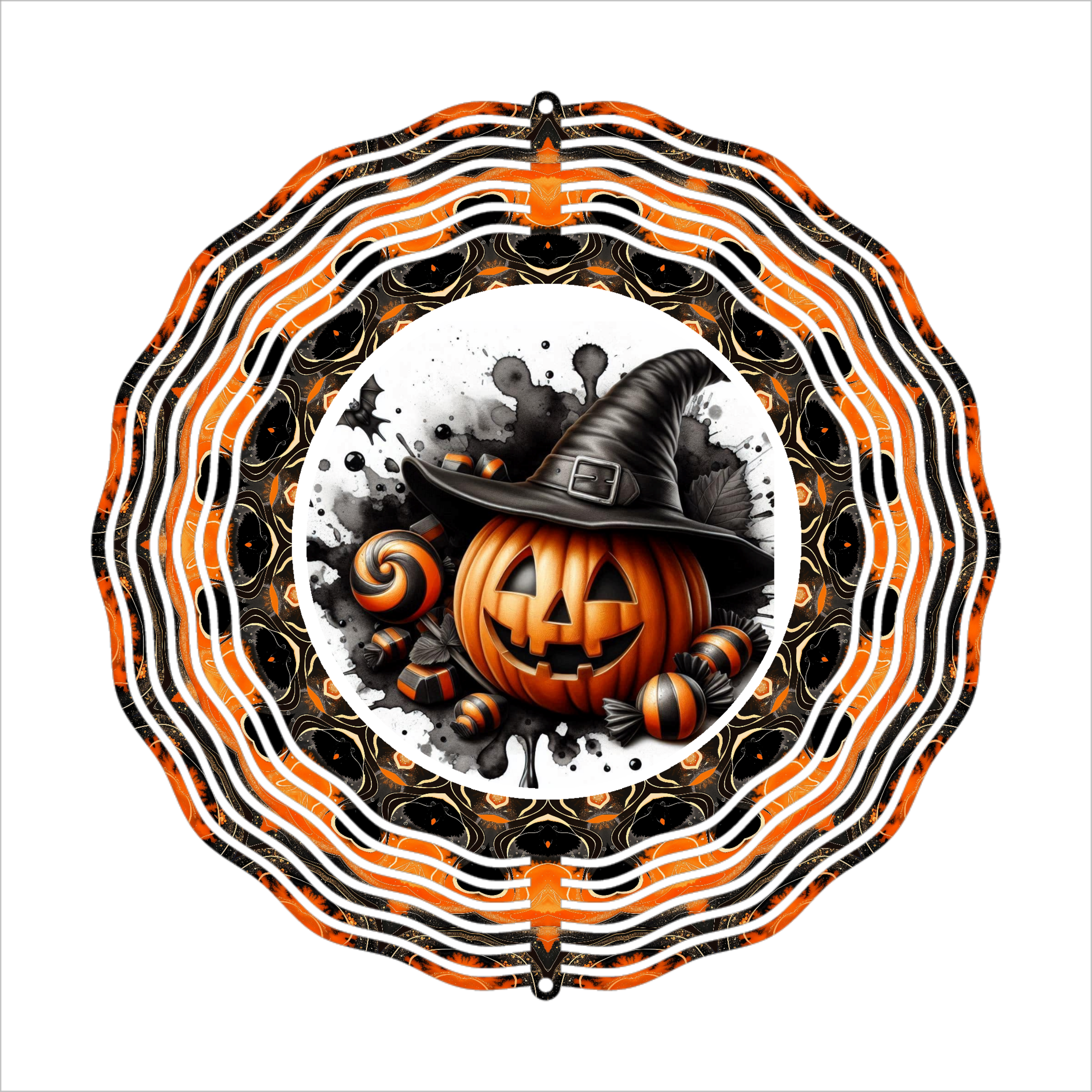 Jack-o-Lantern - Wind Spinner - Sublimation Transfer