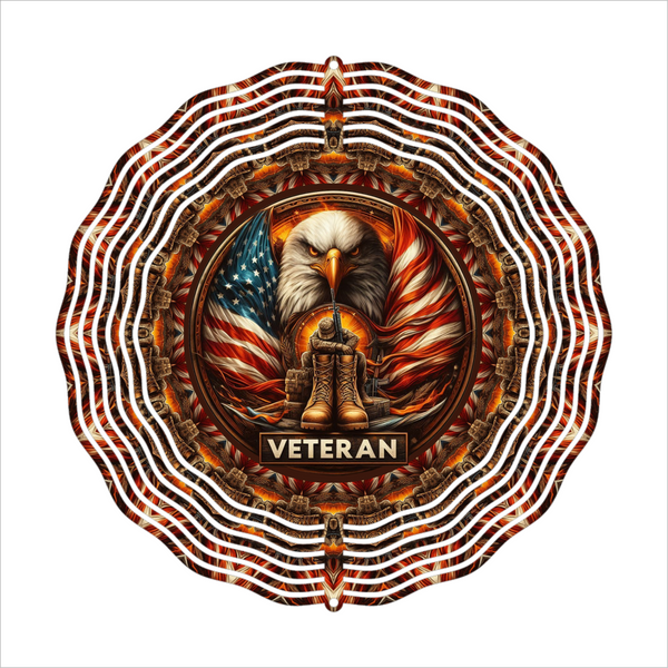 Veteran - Wind Spinner - Sublimation Transfer