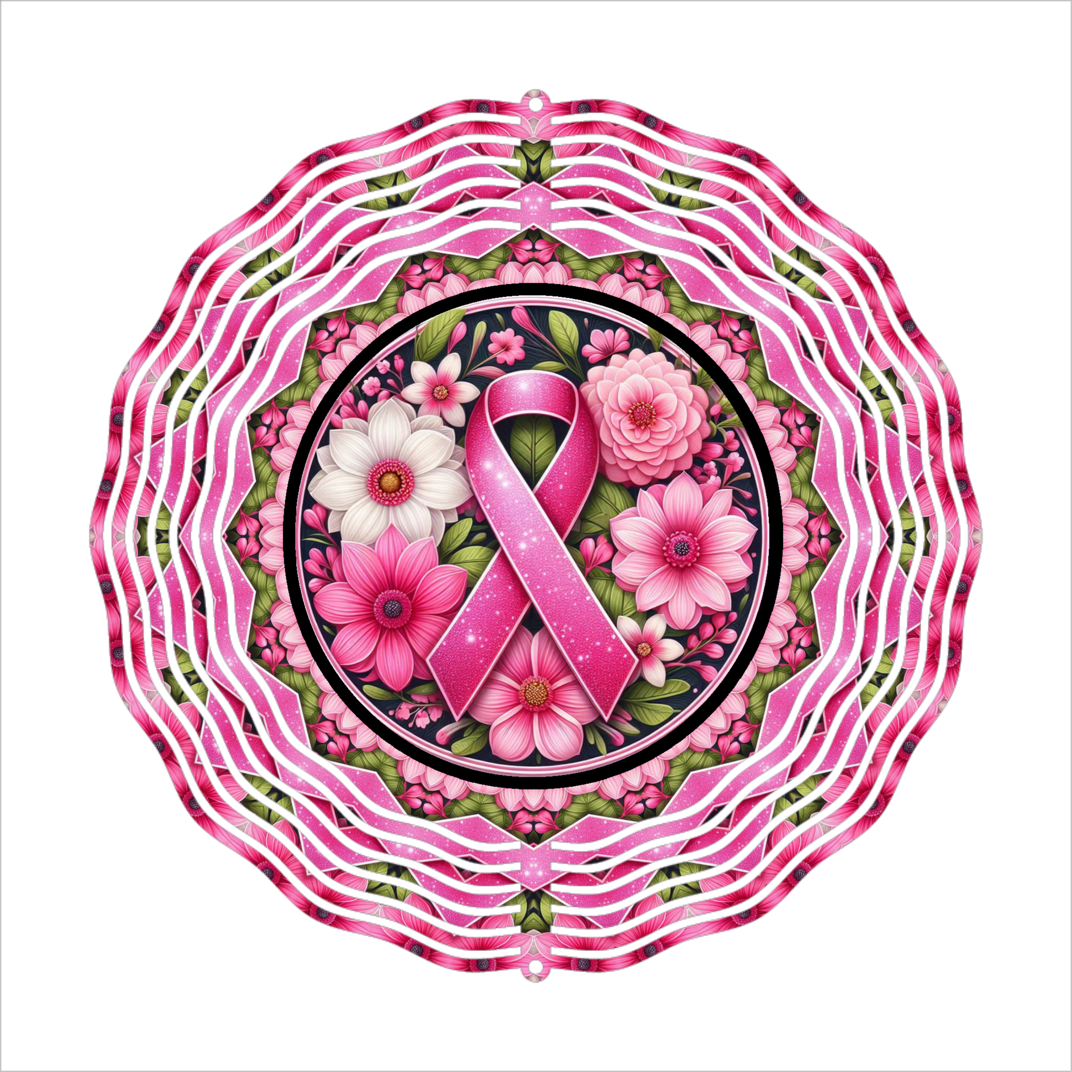 Pink Ribbon - Wind Spinner - Sublimation Transfer