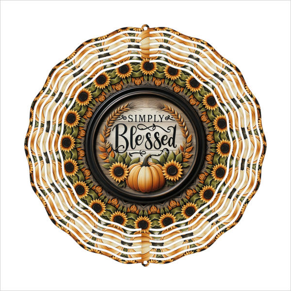 Simply Blessed - Wind Spinner - Sublimation Transfer