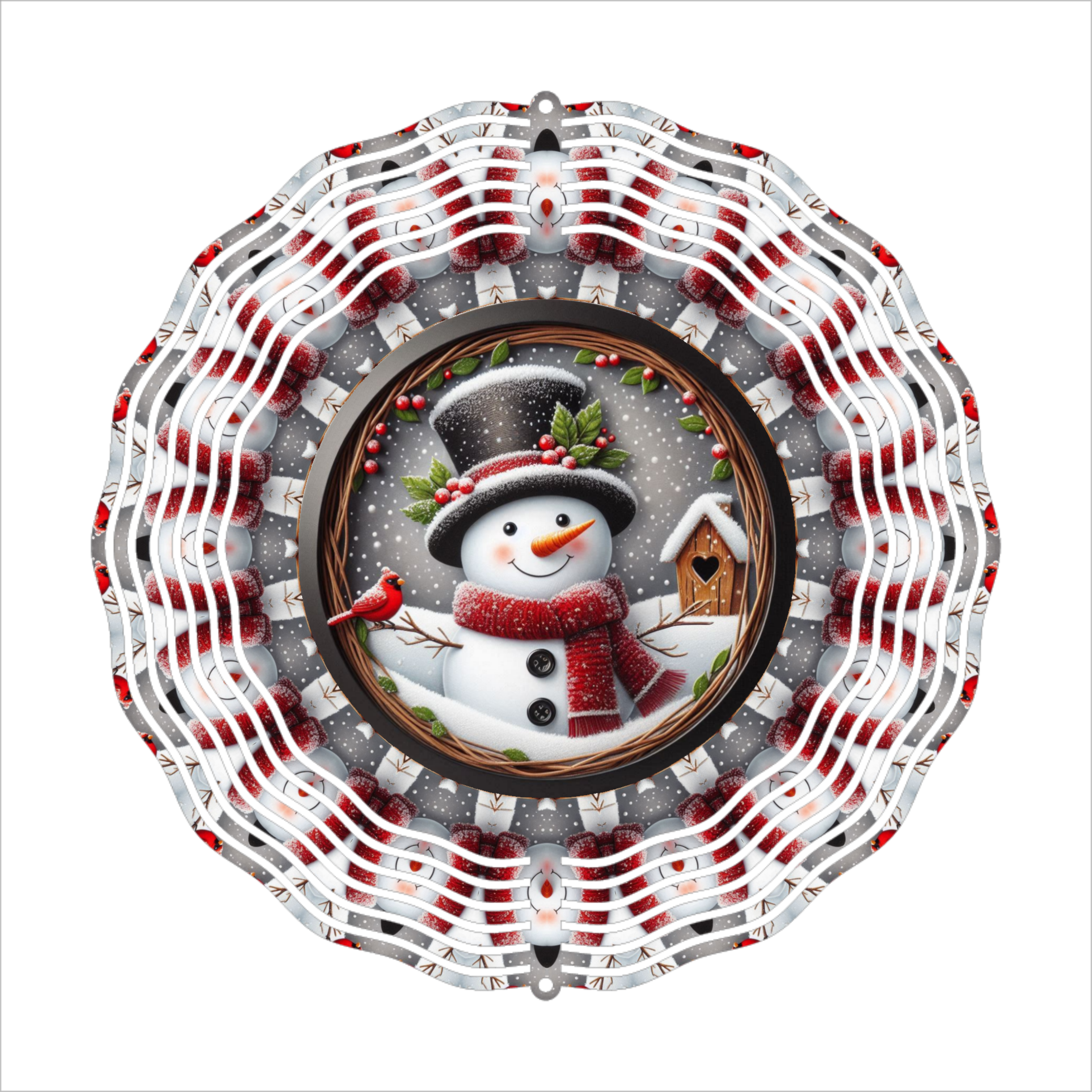 Snowman - Wind Spinner - Sublimation Transfer