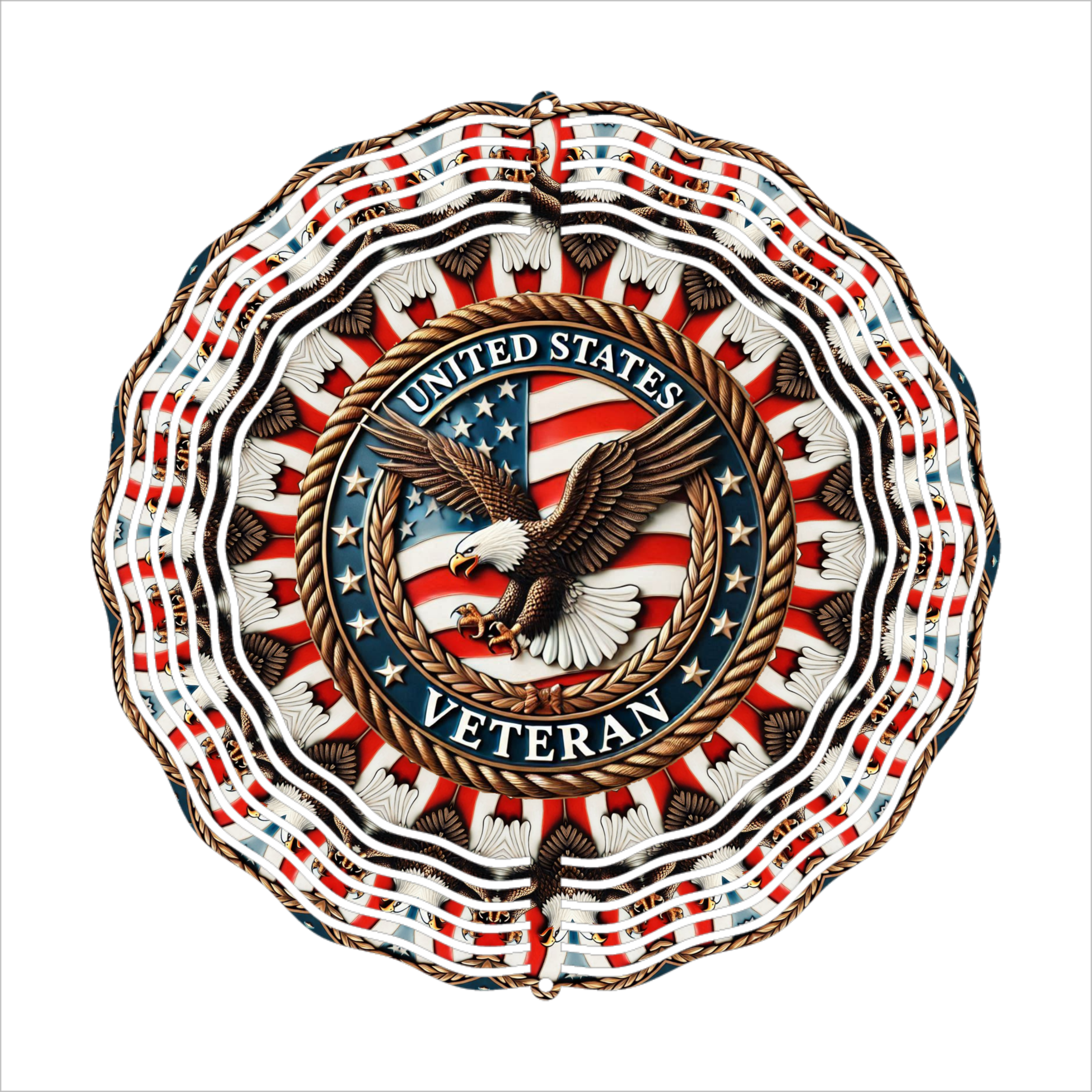 United States Veteran - Wind Spinner - Sublimation Transfer