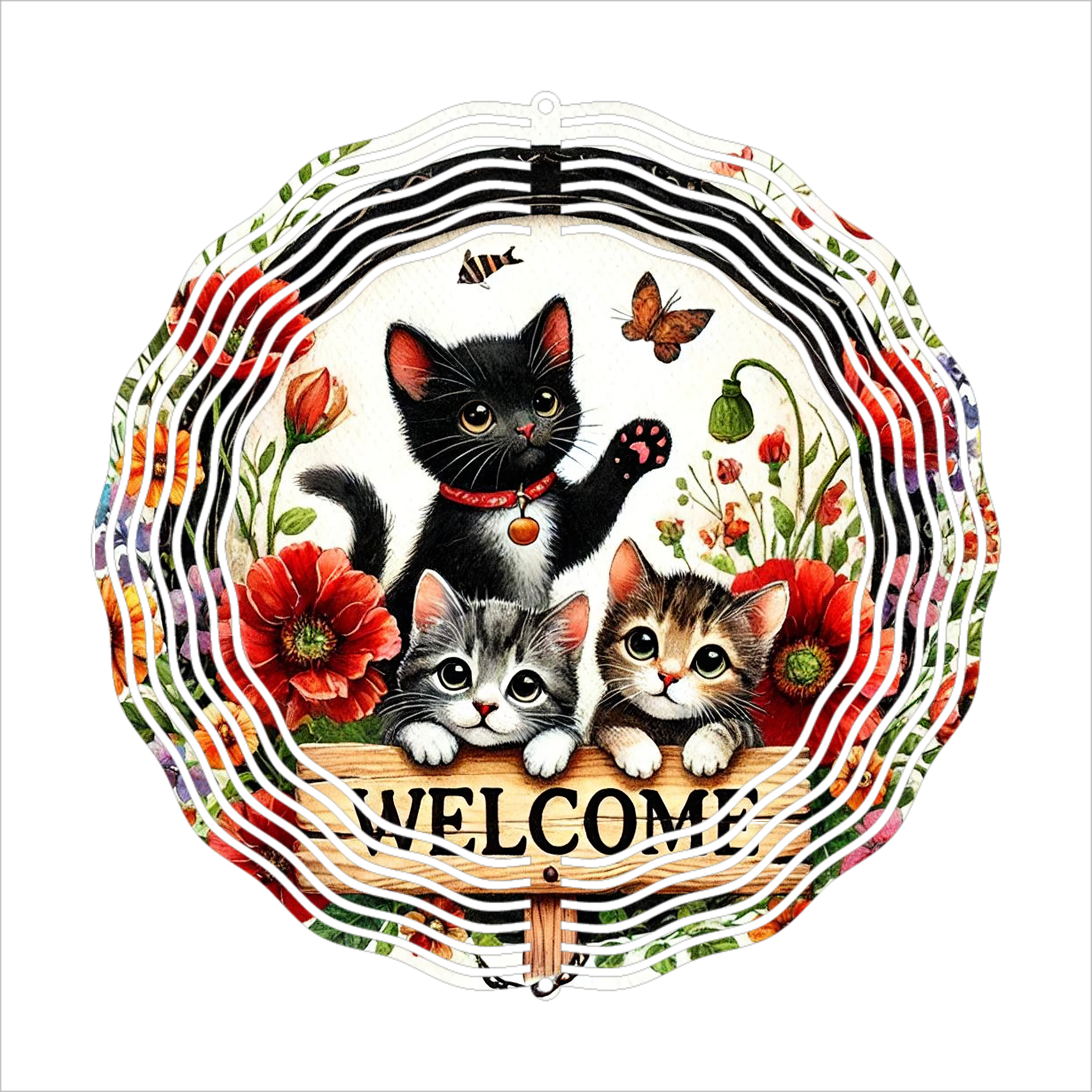 Welcome Kittens - Wind Spinner - Sublimation Transfer