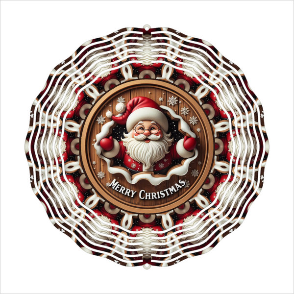 Merry Christmas Santa - Wind Spinner - Sublimation Transfer