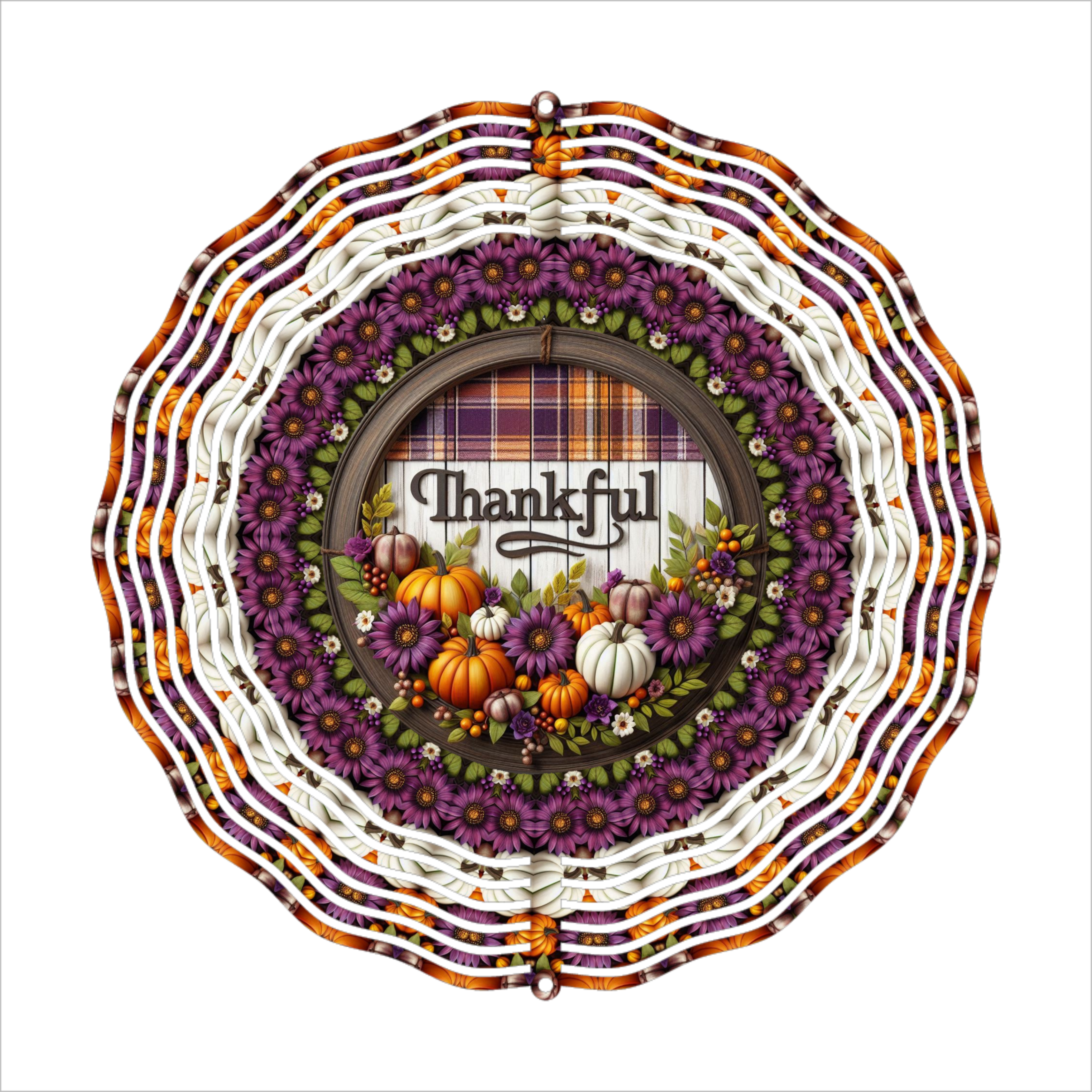 Thankful - Wind Spinner - Sublimation Transfer