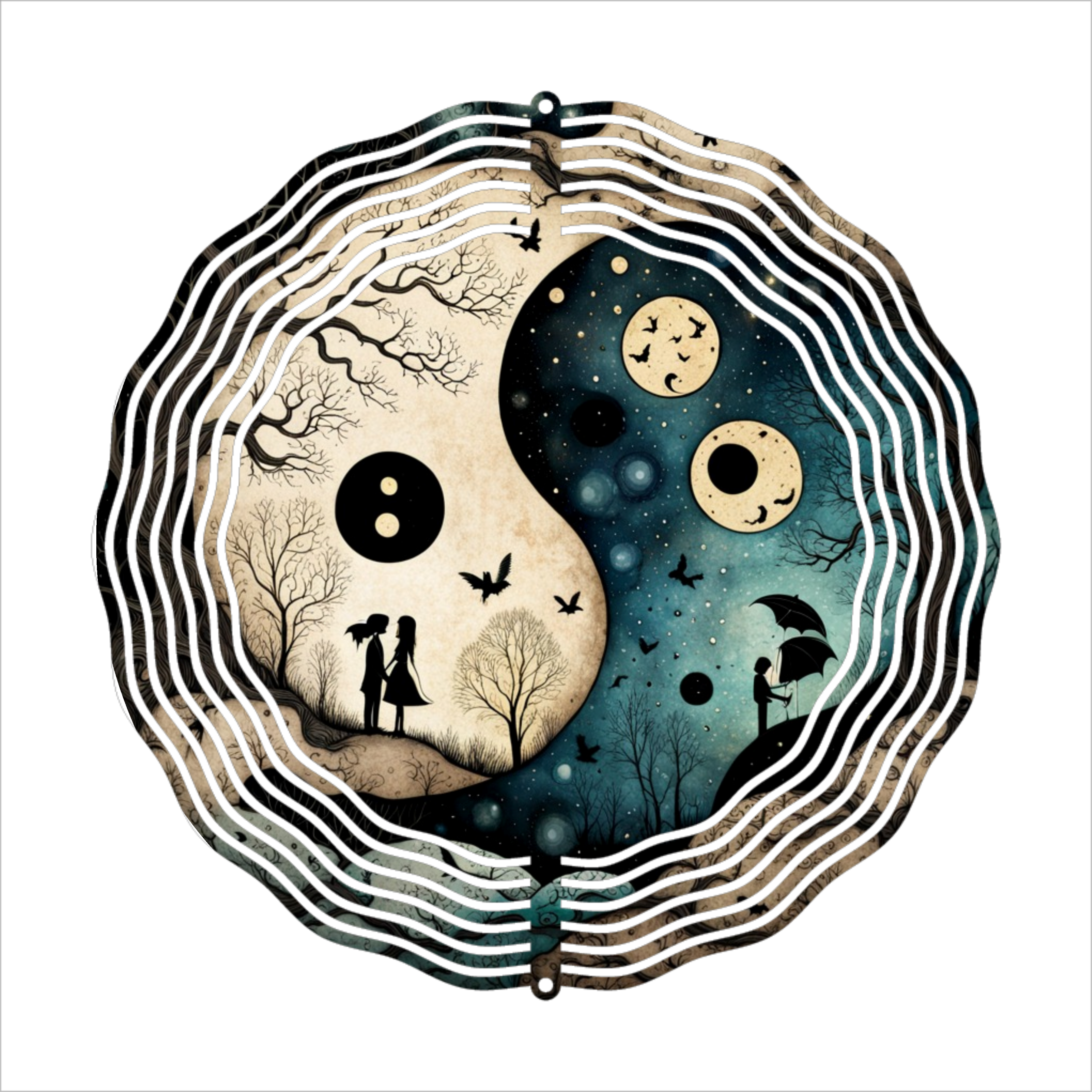 Yin & Yang - Wind Spinner - Sublimation Transfer