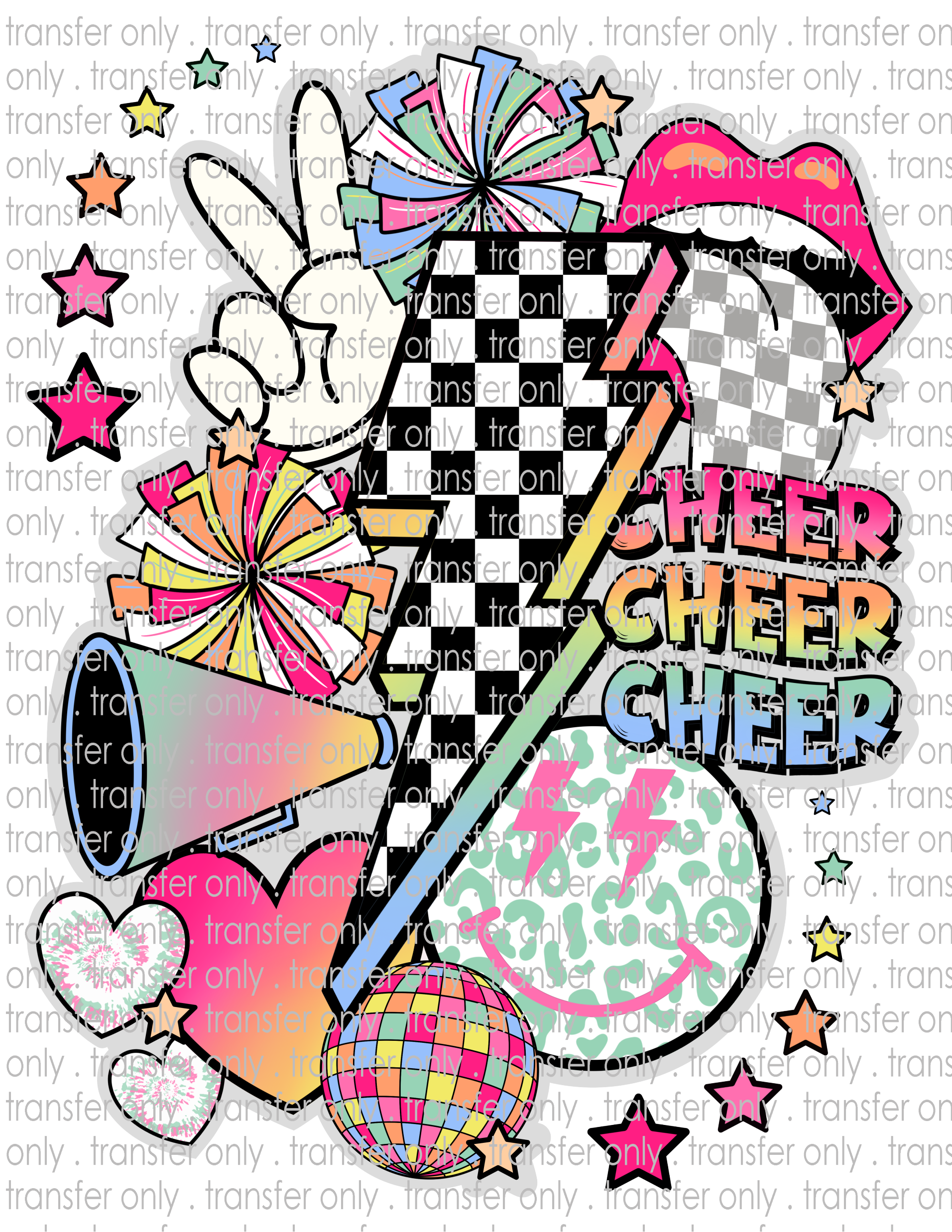 Cheer - Waterslide, Sublimation Transfers